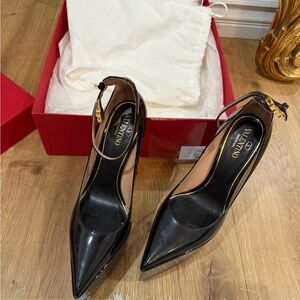 Valentino Black Patent Leather Heels